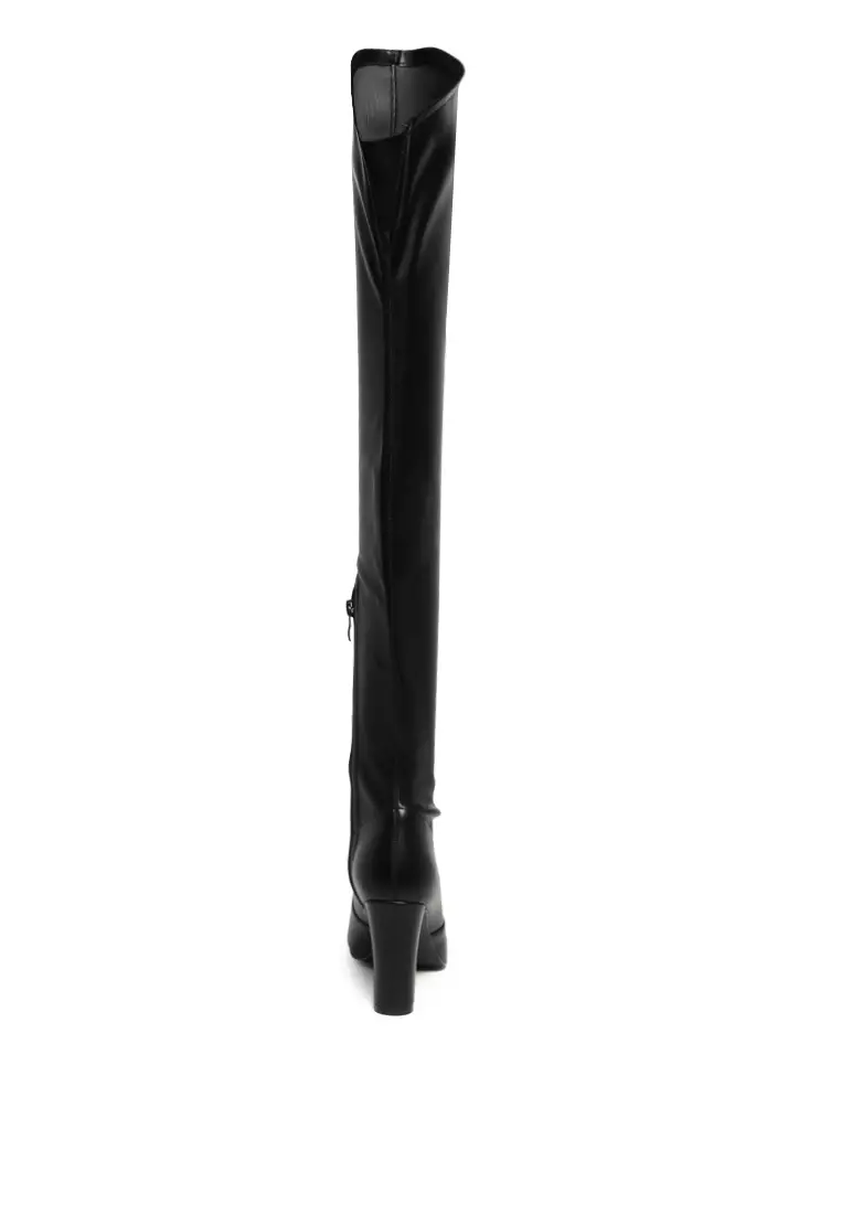Thigh high boots london on sale