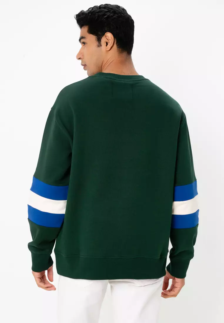 Colorblock Sleeves Sweatshirt