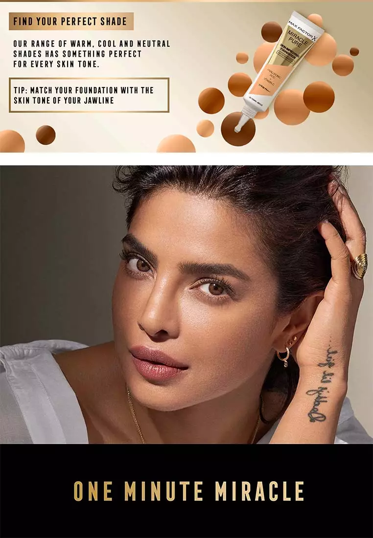 Buy Max Factor Max Factor Miracle Pure SkinImproving Foundation, 24H