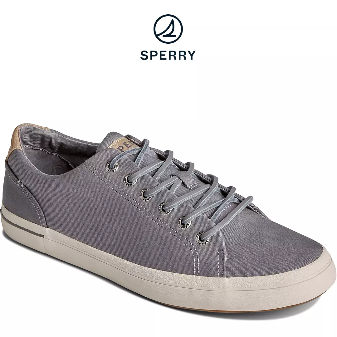 Men's SeaCycled Striper II Textile Sneaker Grey (STS25432)