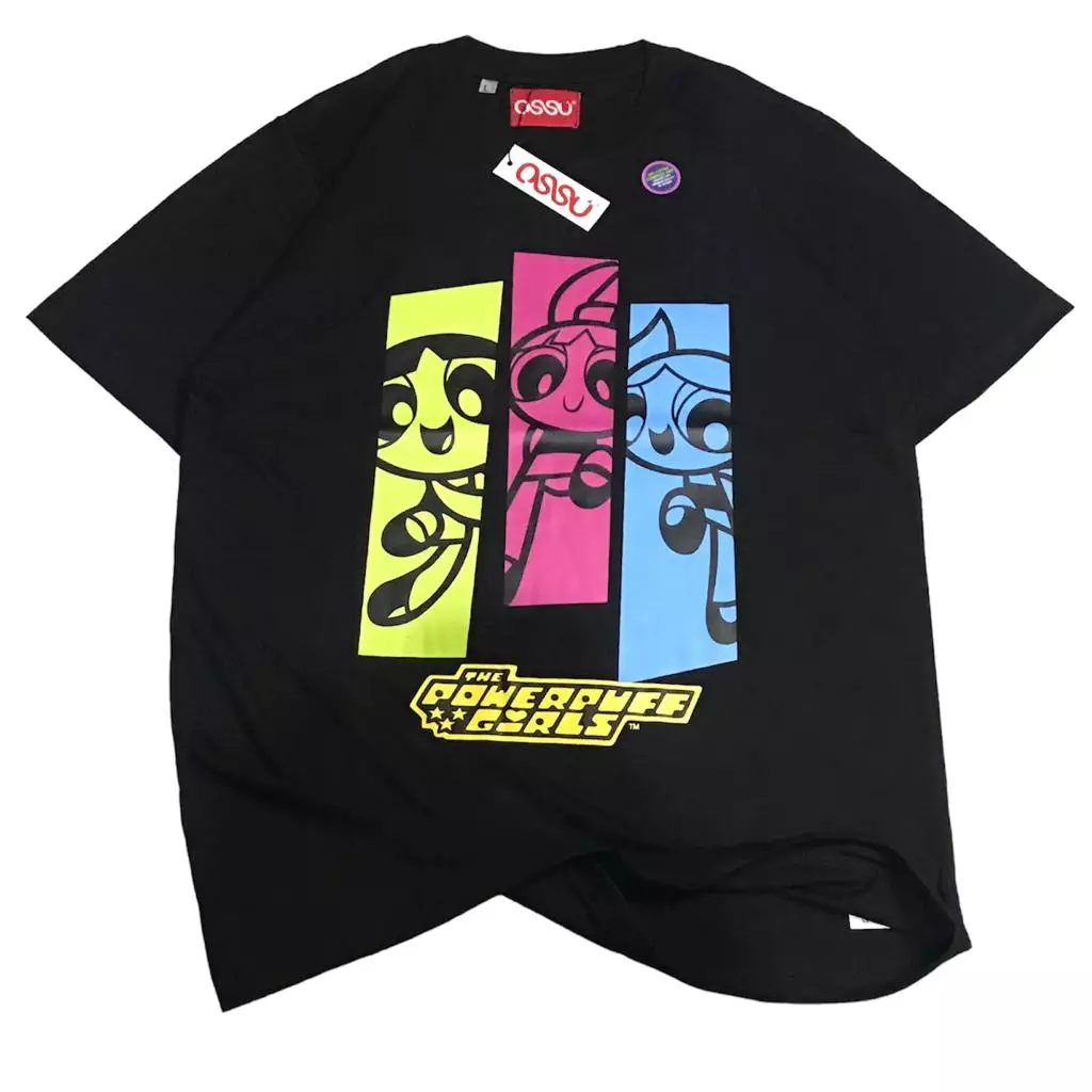 Ossu T-Shirt The Powerpuff Girls Black