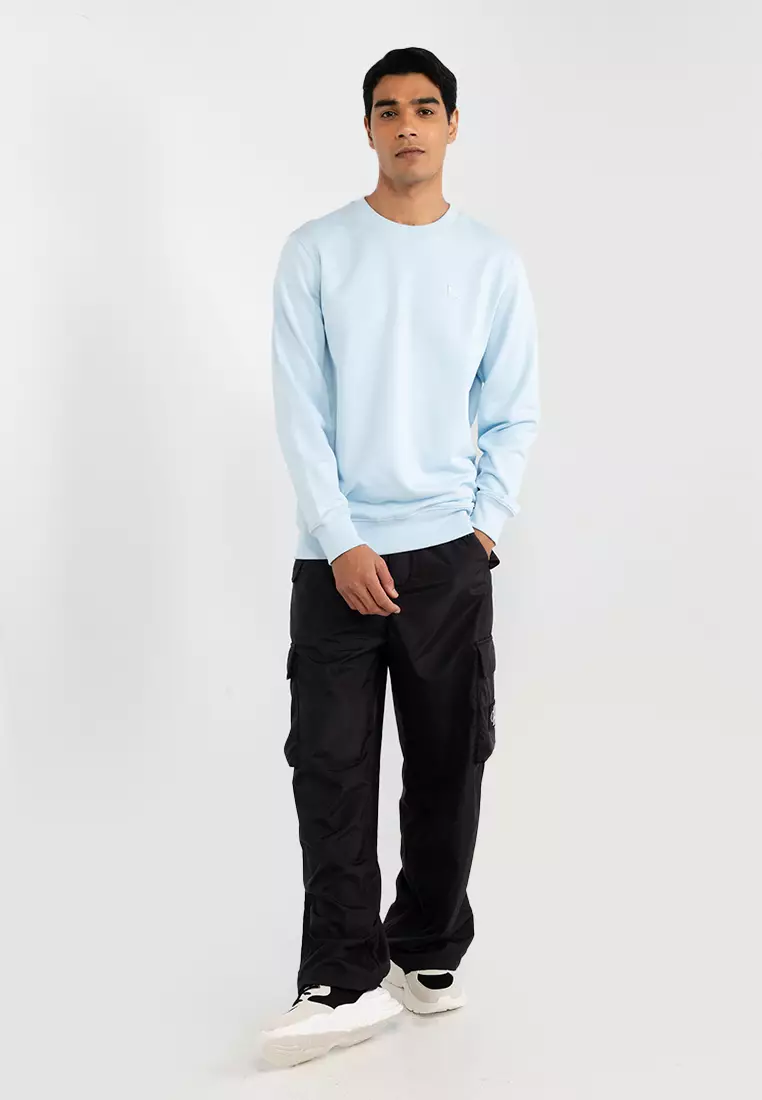 Buy Calvin Klein Badge Crewneck Pullover Sweatshirt - Calvin Klein