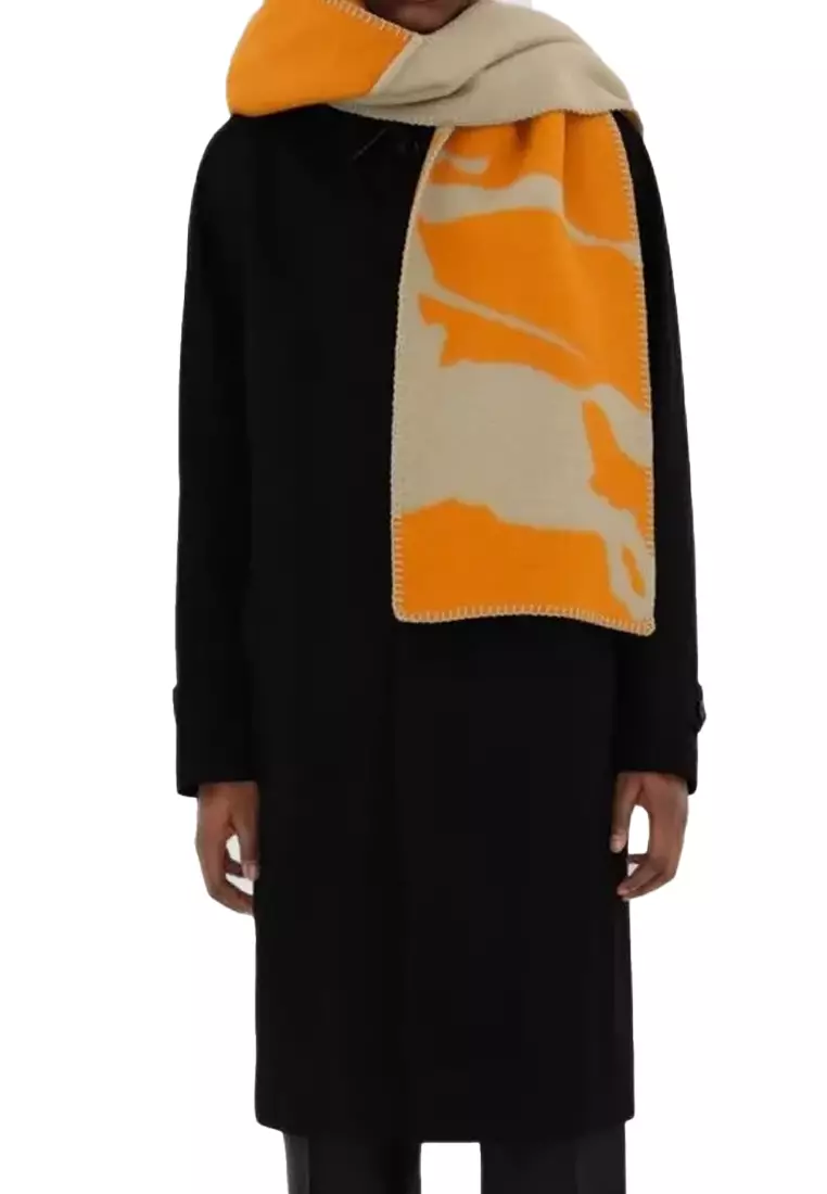 Men's Scarf in Pumpkin Color 80907711