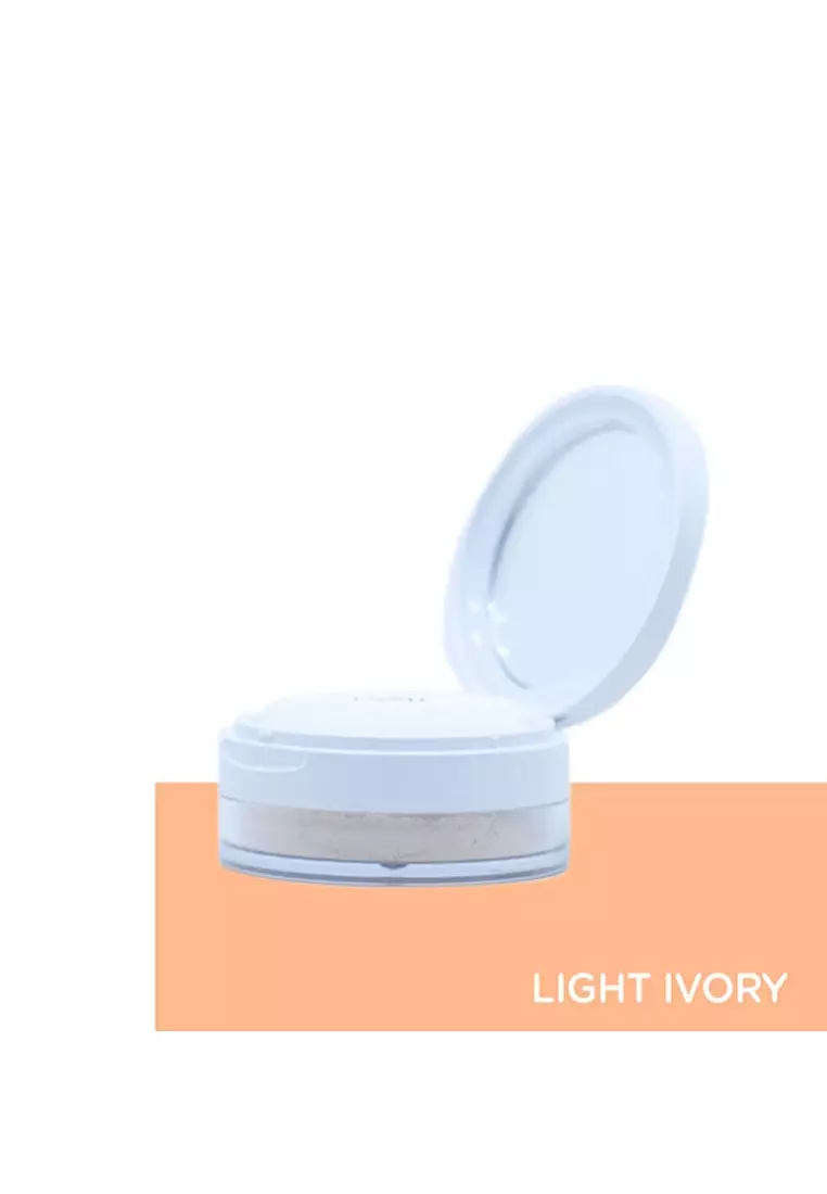 ERHA Esme True Matte Oily Skin Types Light Ivory 15G Bedak Wajah Berminyak