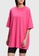 ESPRIT pink ESPRIT Color Dolphin Relaxed Fit T-shirt Dress 18F3BAA26C8638GS_1