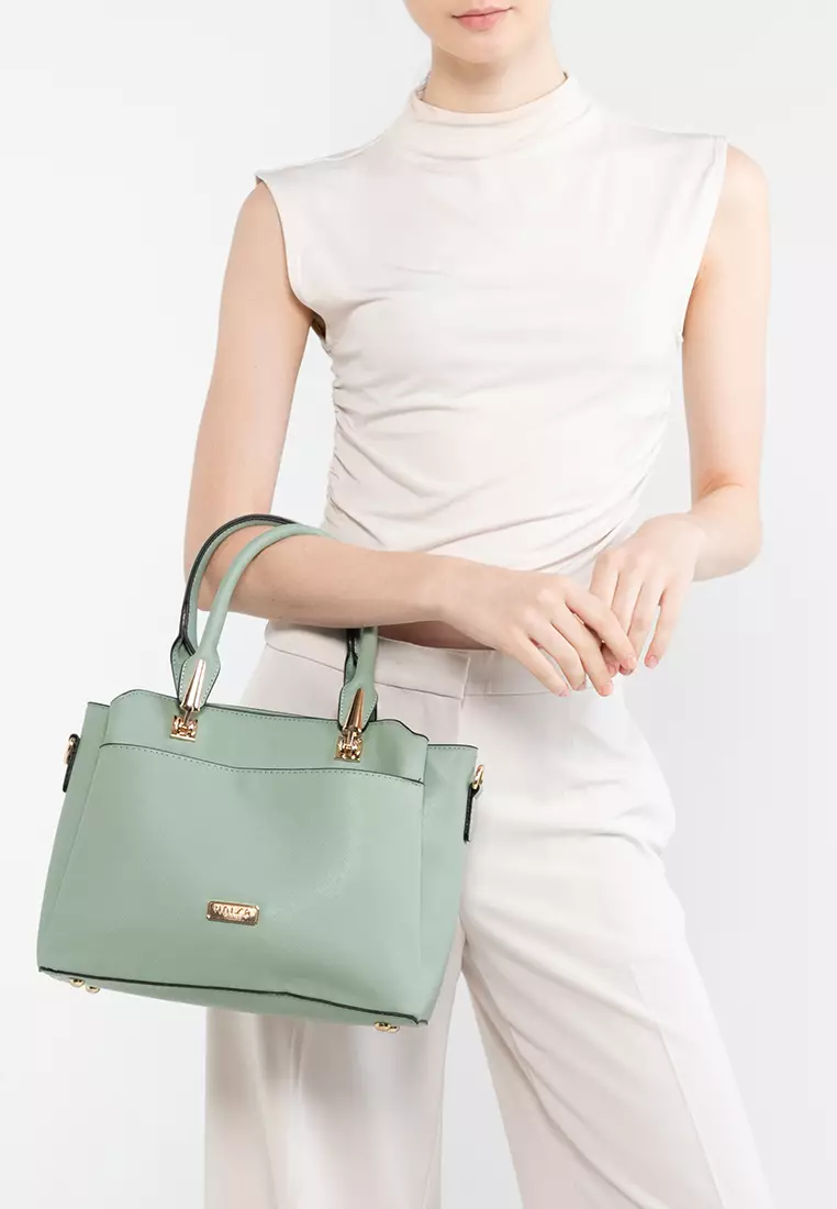 Saffiano Convertible Satchel