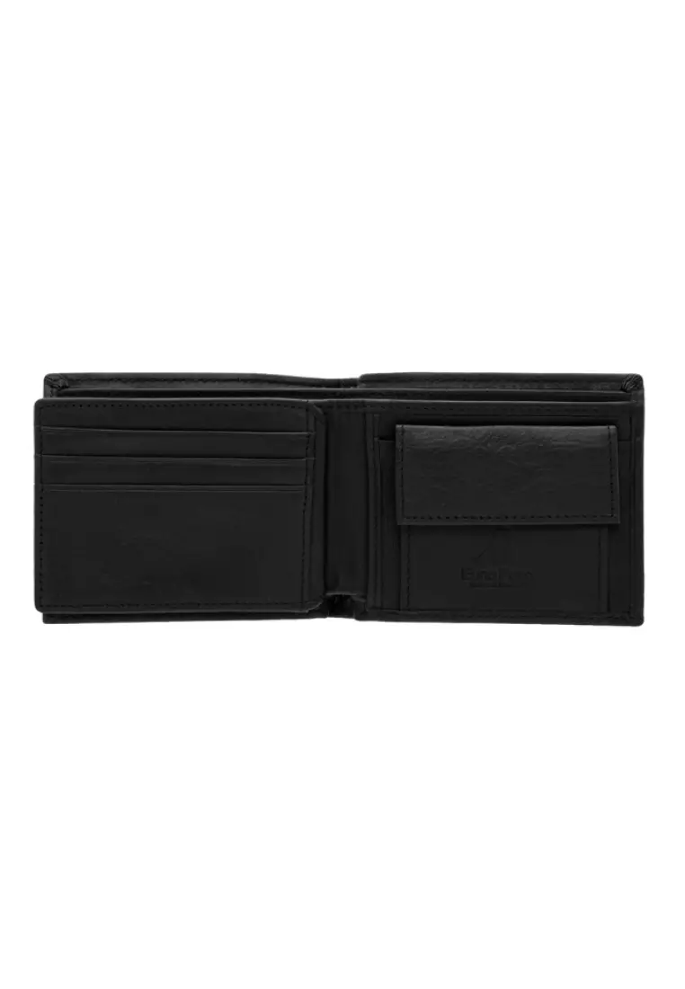 Euro Polo Pebble Leather Flip ID Cards Bifold Wallet EWB 40353