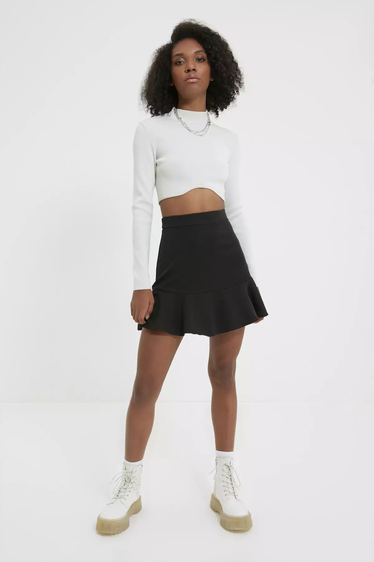 High Waist Flywheel Skirt