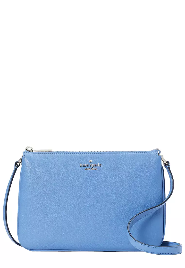 Kate Spade Light Blue Leila Triple Gusset Crossbody Bag Kate Spade