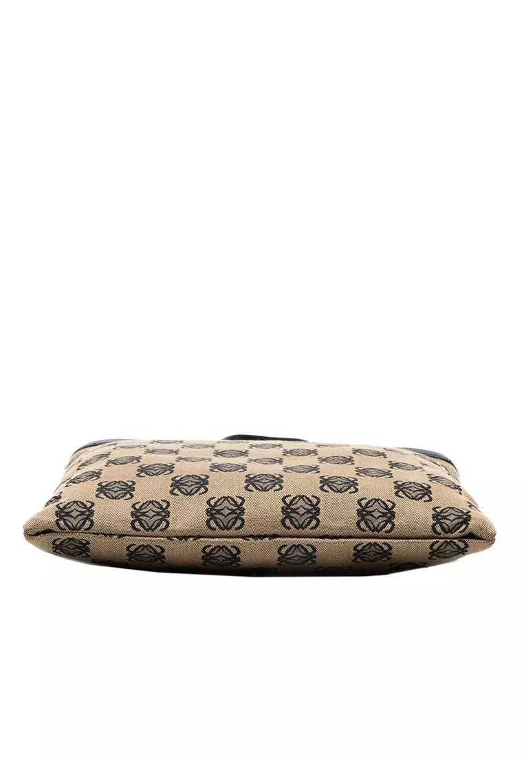 二手 Loewe Anagram 帆布托特包