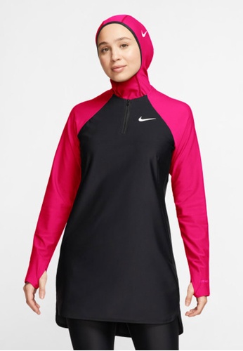 Nike black and pink Nike Swim SP Women's Color Surge Long Sleeve Tunic D680BUS6420408GS_1