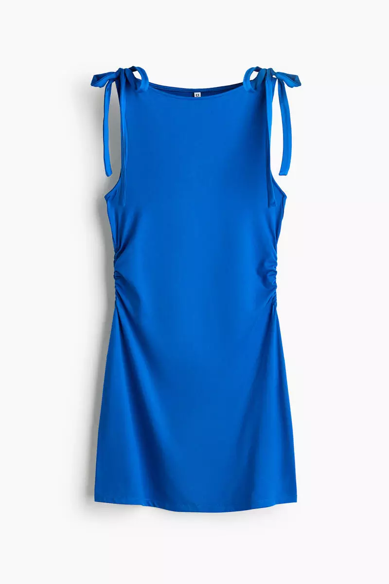 Tie-strap mini dress