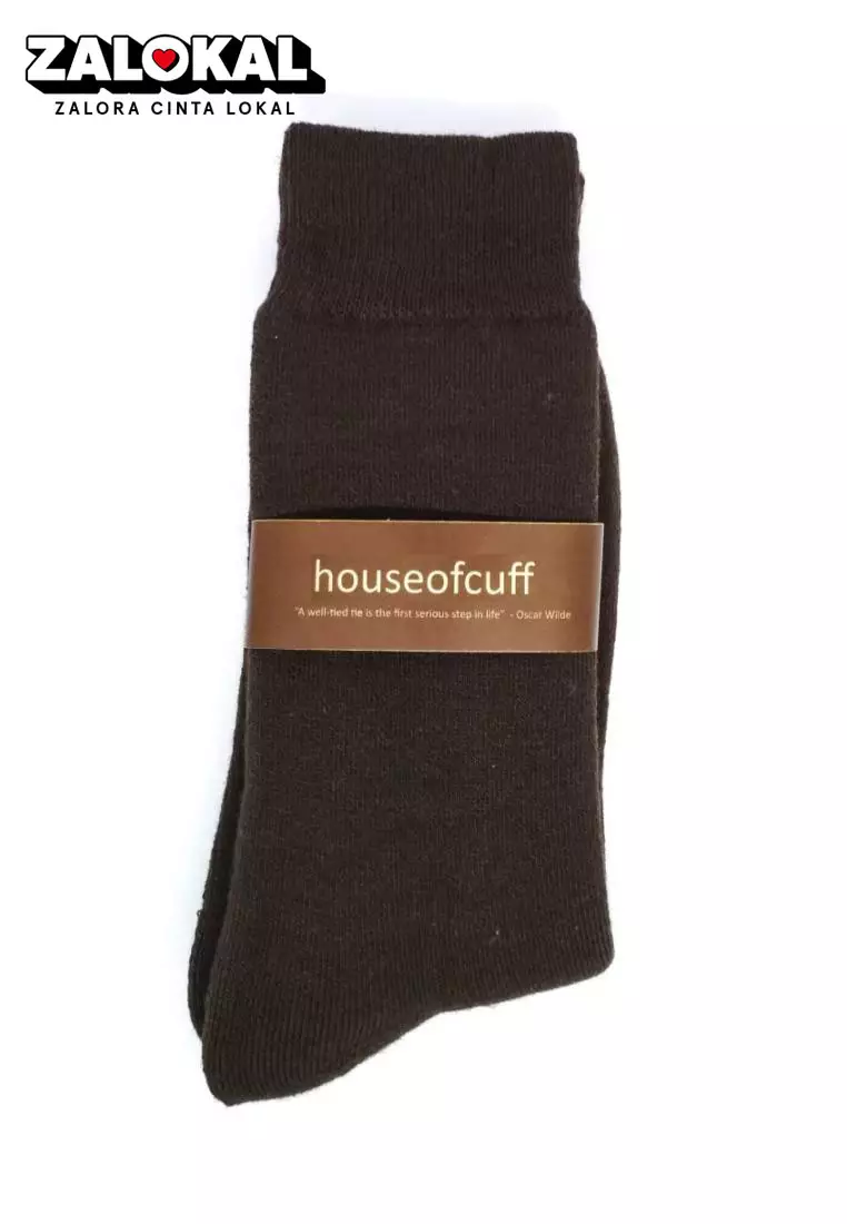 Socks Kaos Kaki Formal Panjang Pria Kerja Cokelat Formal Socks