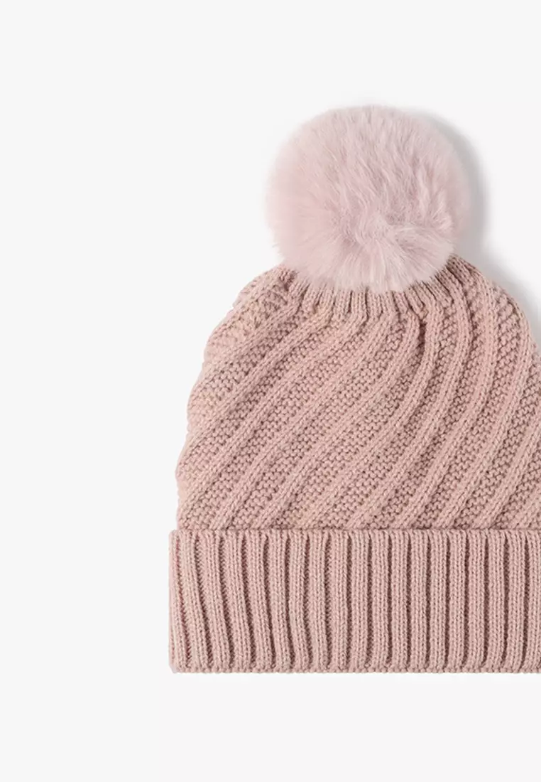 Buy Twenty Eight Shoes Extra Warm Inner Faux Wool Pom-Pom Knit