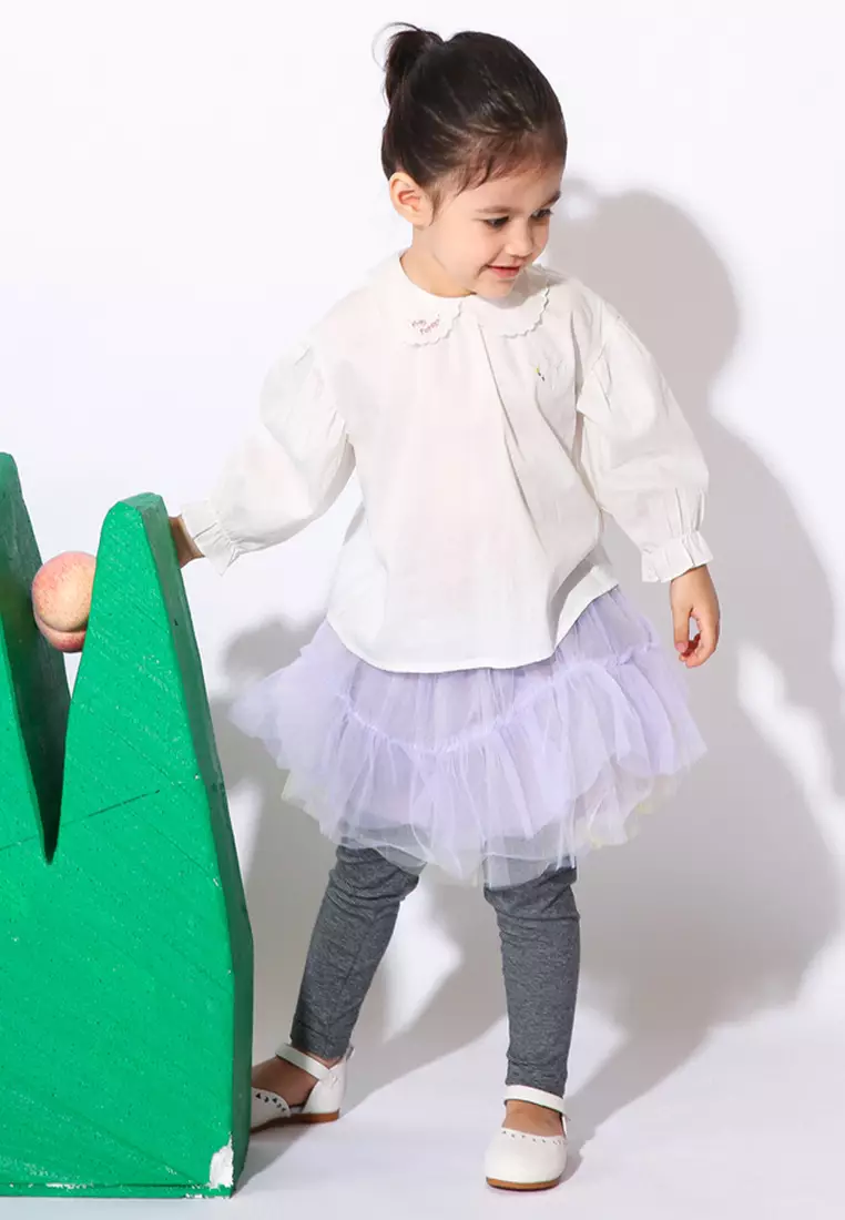 Puff Long Sleeve Peter Pan Collar Blouse