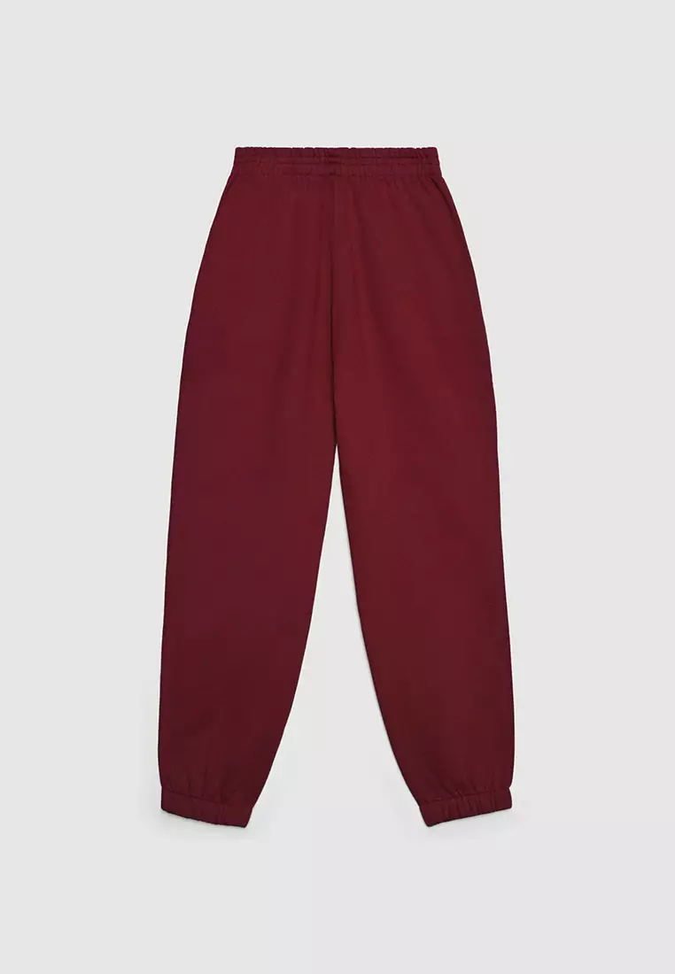 Women's Cuffed Elastic Waist Jogger Pants
