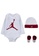 Jordan white Jordan Unisex Newborn's Jumpman Long Sleeves Bodysuit, Hat & Bootie Set (6 - 12 Months) - White 7C541KA50E8078GS_1