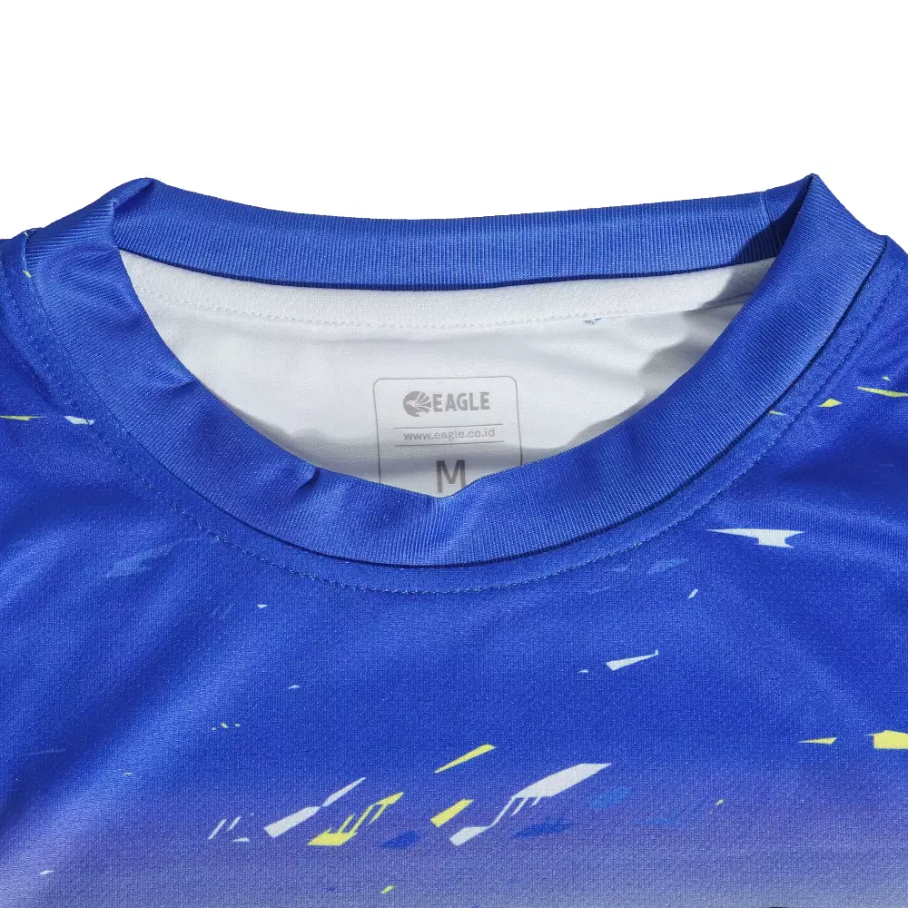 Eagle T Shirt Badminton Jersey Gradient - BIRU/CITRUN