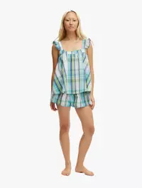 SELENA BLUE/GREEN CHECK