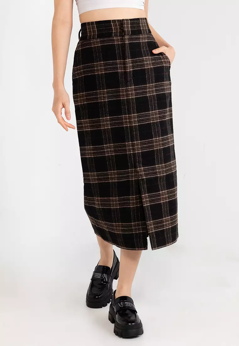 Plaid skirt malaysia discount