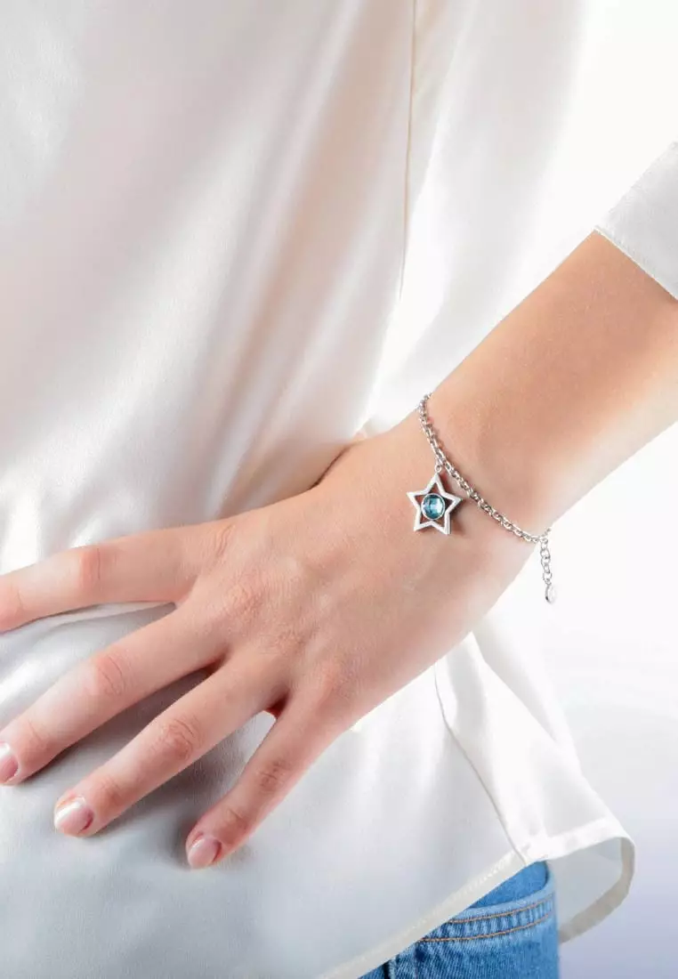 Cosmo Bracelet SAKI08 Steel Crystals