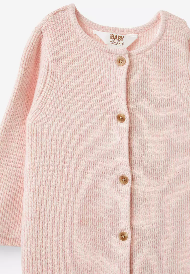 Organic Knit Long Sleeves Romper