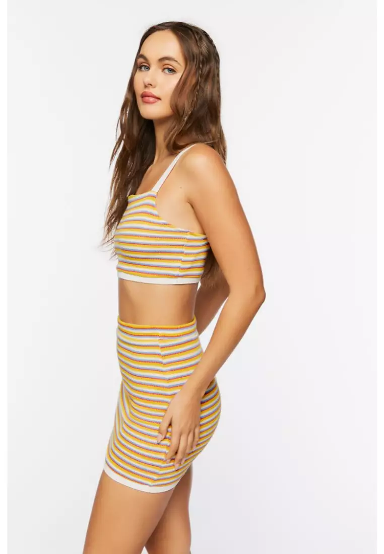 Striped mini new arrivals skirt forever 21