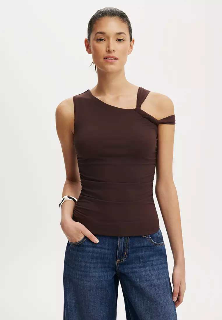Buy Cotton On Addison Twist One Shoulder Top 2026 Online | ZALORA