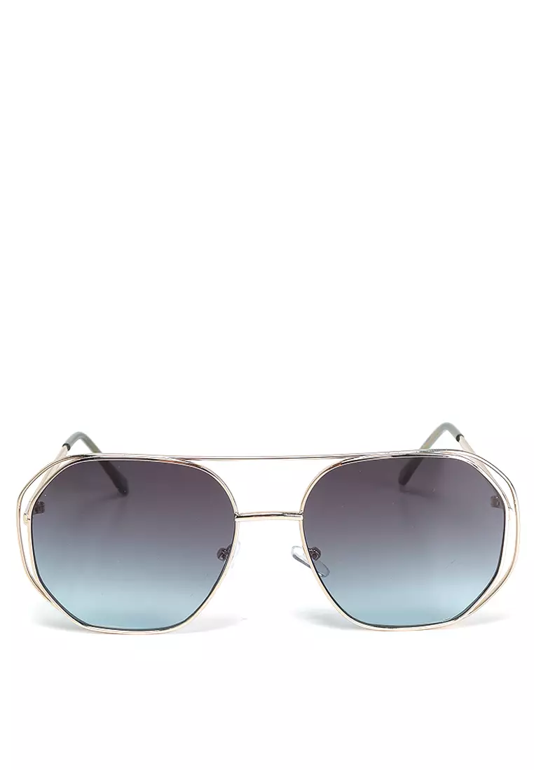 Areanwan Metal Round Aviator Sunglasses