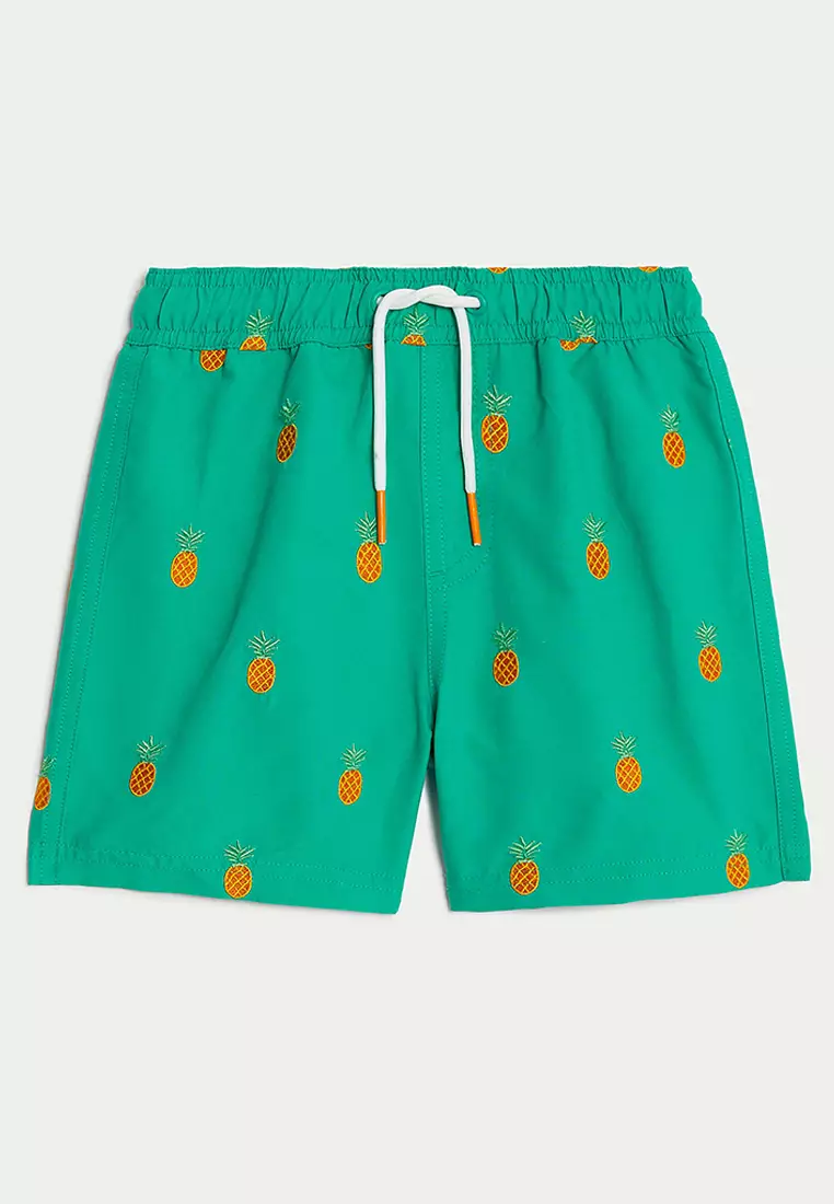 Embroidered Swim Shorts