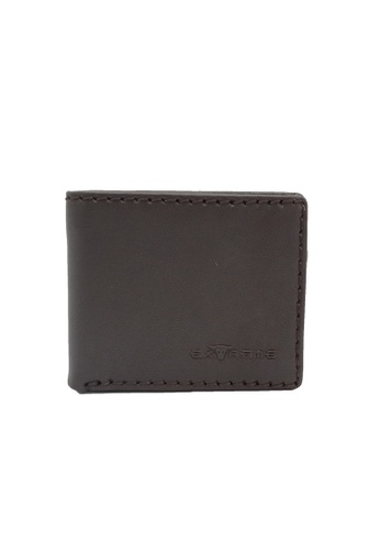 EXTREME brown Extreme Leather Bifold Wallet With Mid Flip(H 8.6 X 11CM) C669BACF70F158GS_1
