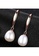 Rouse silver S925 Pearl Geometric Stud Earrings 598B0ACFCA5B95GS_3