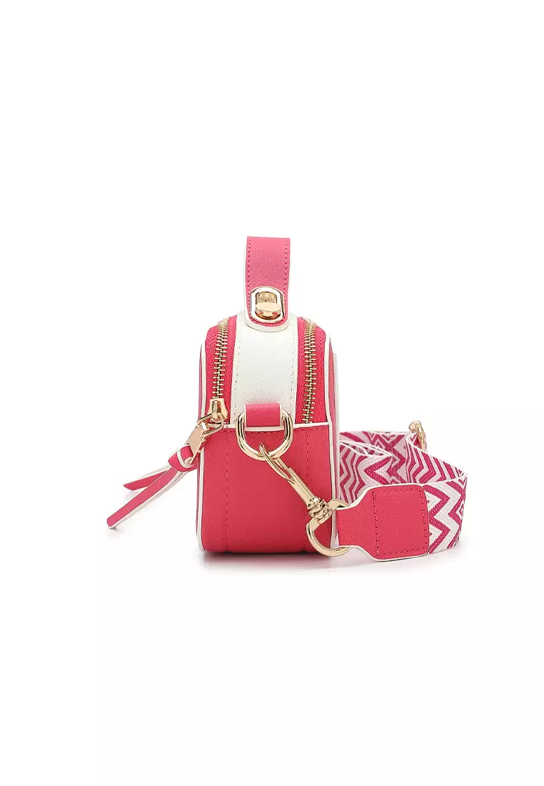 Women's Sling Bag / Crossbody Bag - Fuschia