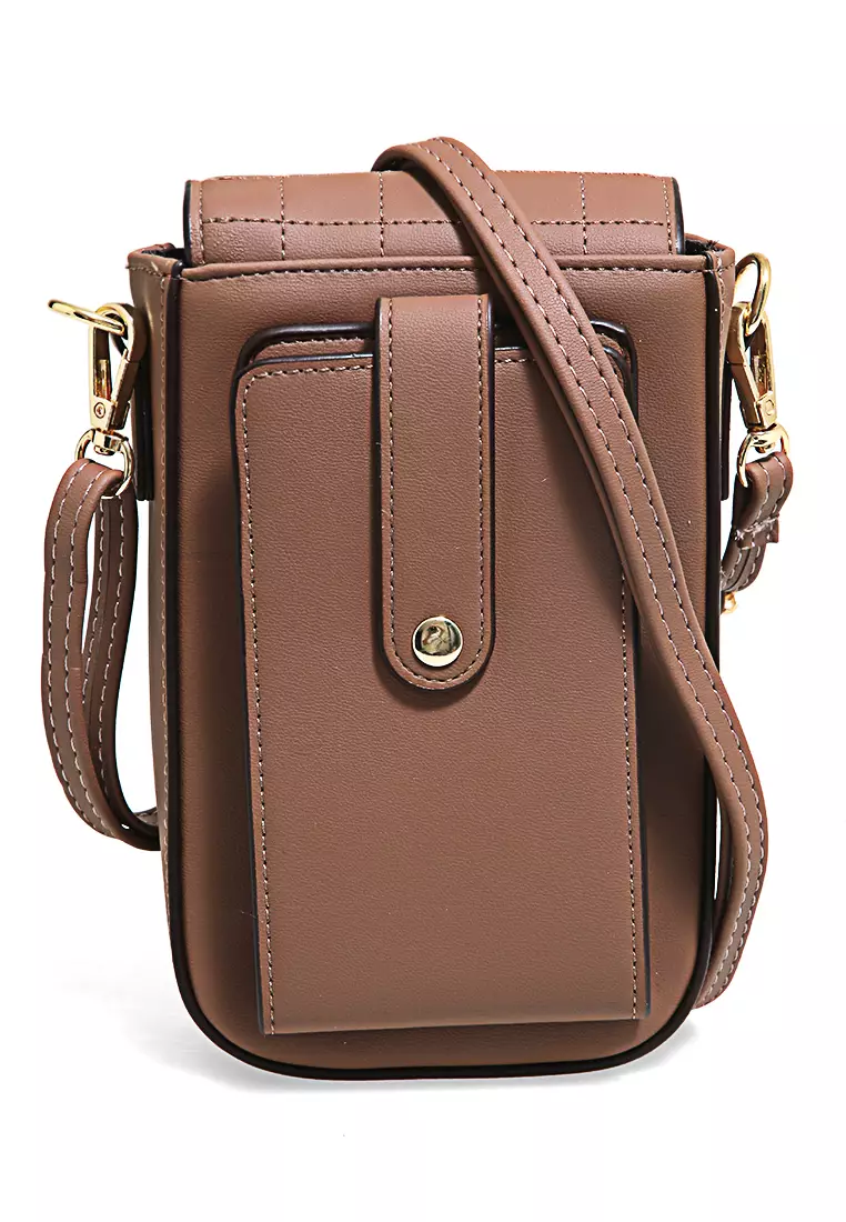 Sling Bag Wanita Tas Selempang Handphone Many Slot Material Leather ORIGINAL