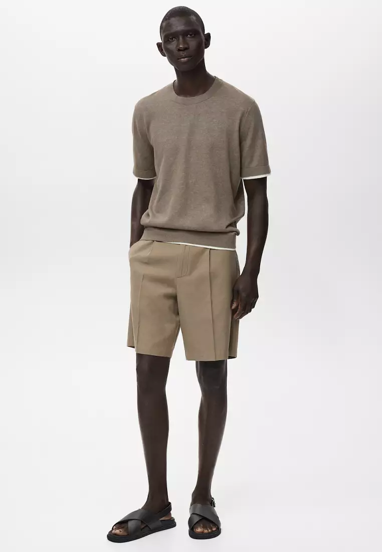 100% Linen Bermuda Shorts