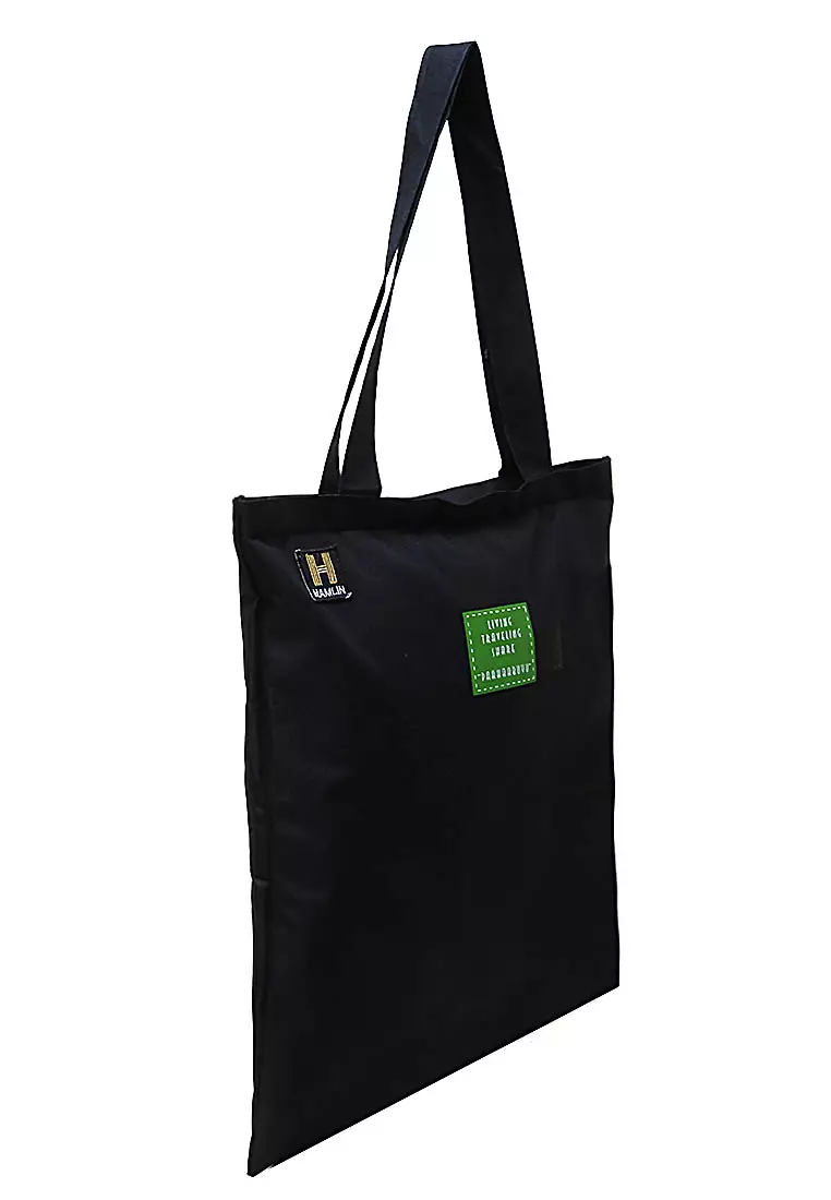 Erico Totebag Pria Living Travelling Tas Jinjing Kasual Material Polyester ORIGINAL - Black