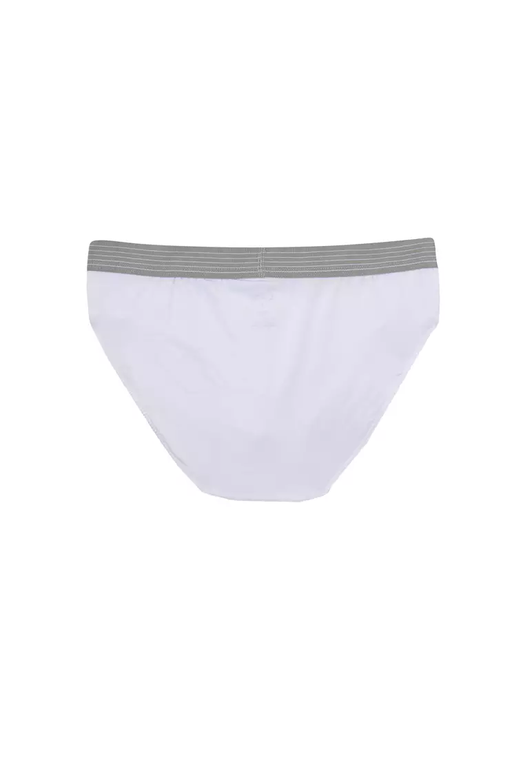 Buy DAG White Combed Cotton Compact Straight Men Briefs Online