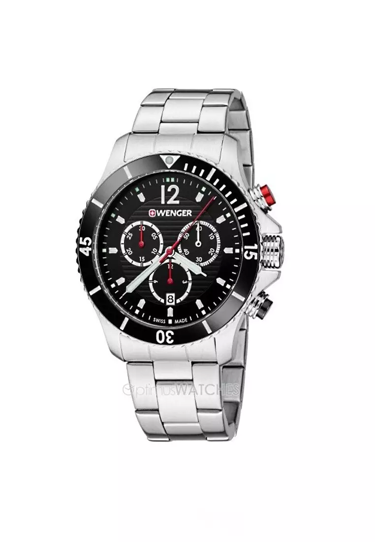 Jual Wenger SEAFORCE CHRONO 43 mm Silver Original 2025 ZALORA