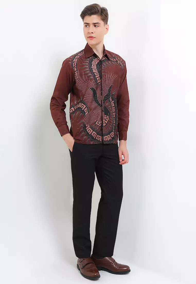 Kamandaka Kemeja Batik Exclusive Premium Pria Casual Modern Lengan Panjang