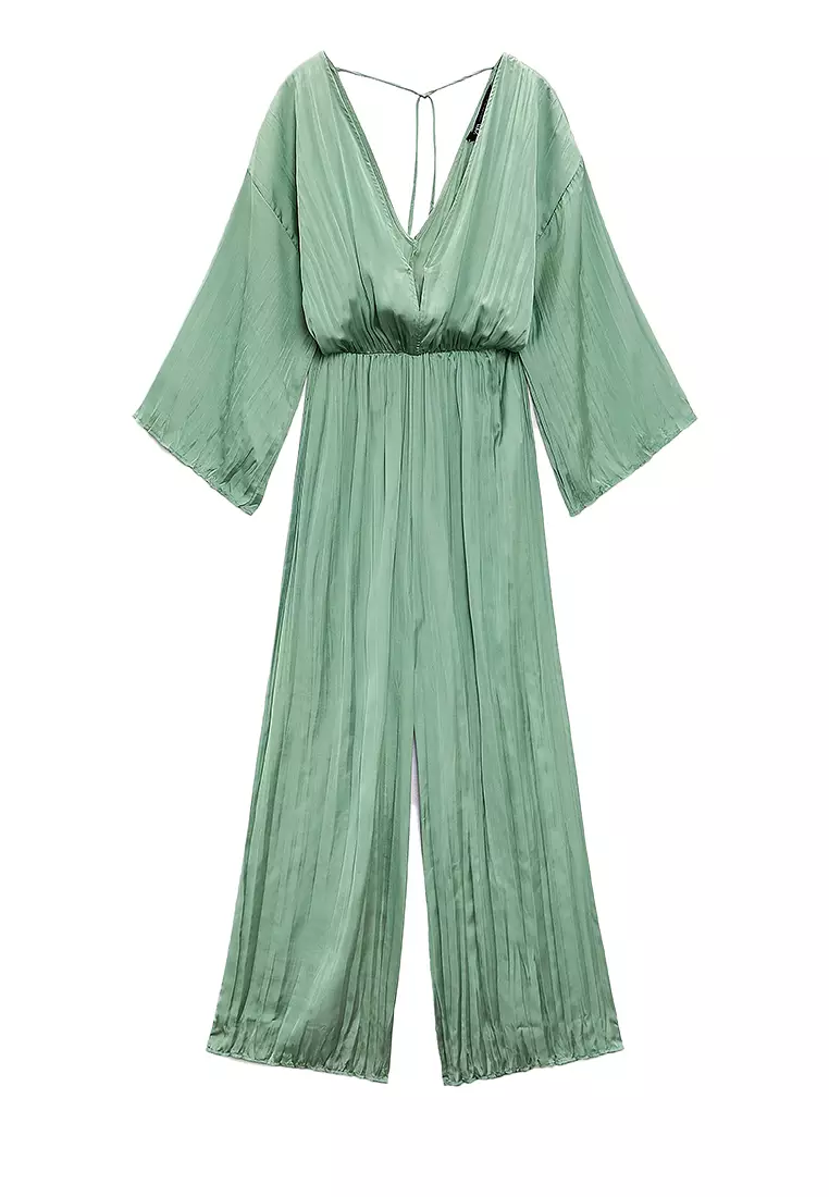 Pleated jumpsuit zara shop