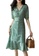 Twenty Eight Shoes green V-neck Floral Dress XHG-169 33784AA81853D0GS_1