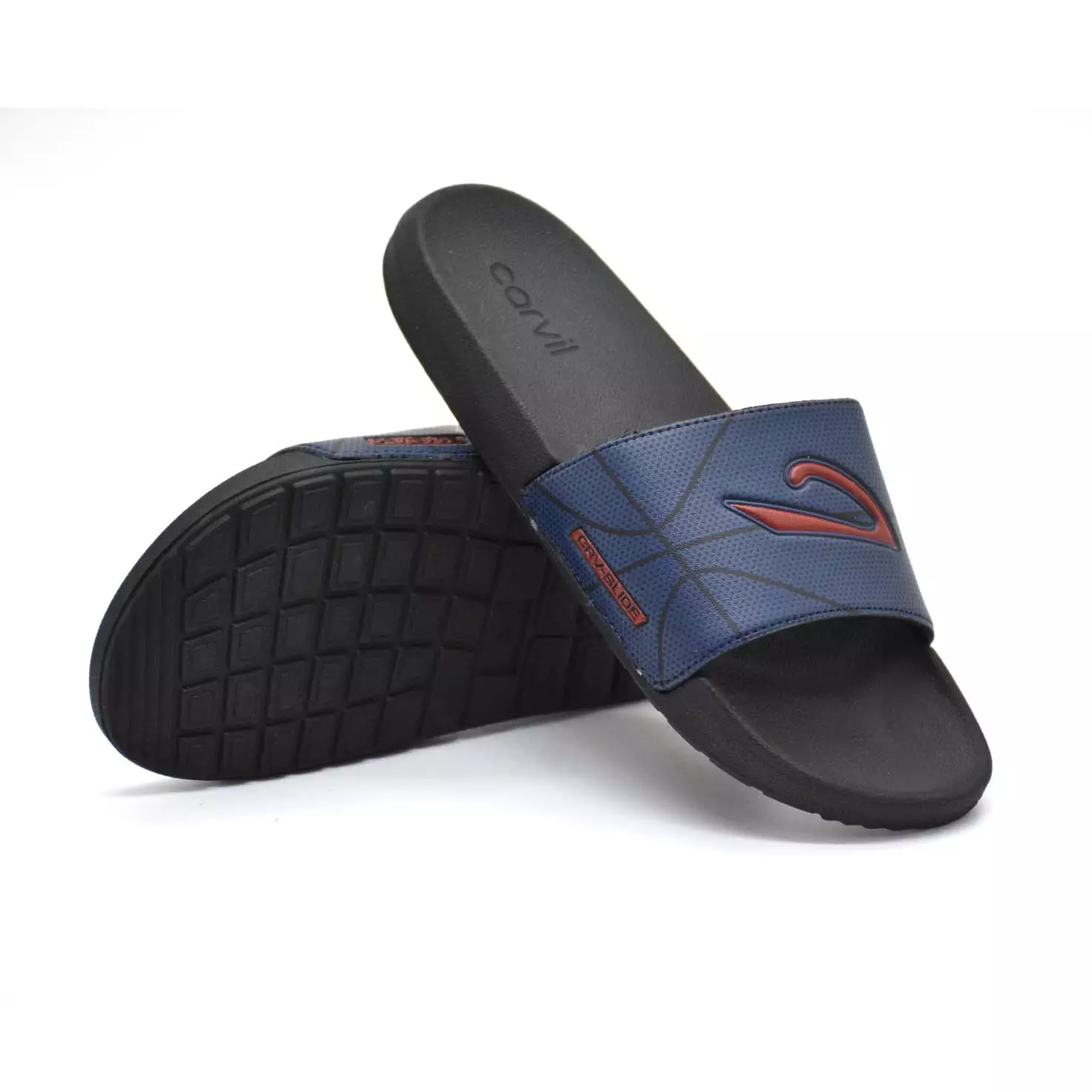 Carvil Sandal Slider Anak Sevilla-SK Black/ Navy