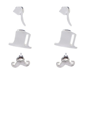 三入紳zalora鞋子評價士耳針, 飾品配件, 飾品配件