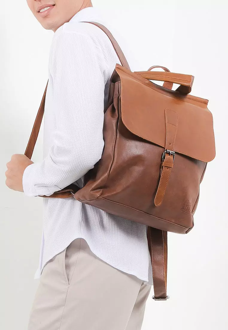 Distressed Leather Hunter Backpack