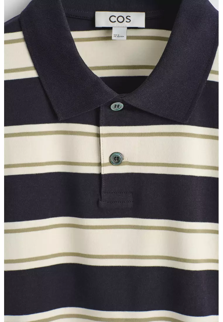 Buy COS INTERLOCK COTTON POLO SHIRT 2026 Online | ZALORA