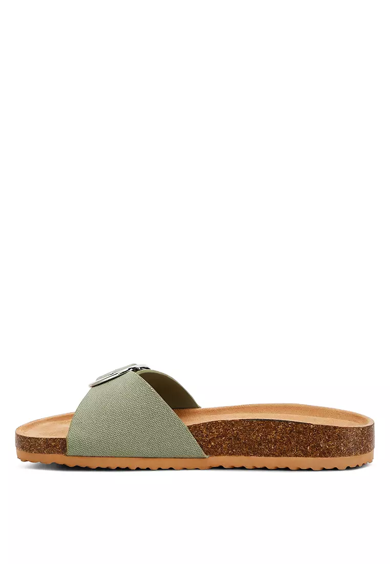 Sandal Slip-On Tali Gesper Hijau