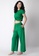 FabAlley green Jersey Knotted Crop Top Pyjama Set 9E2E4AAFE76D18GS_3