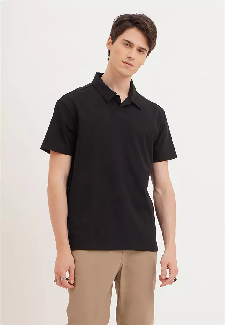 penshoppe black polo shirt