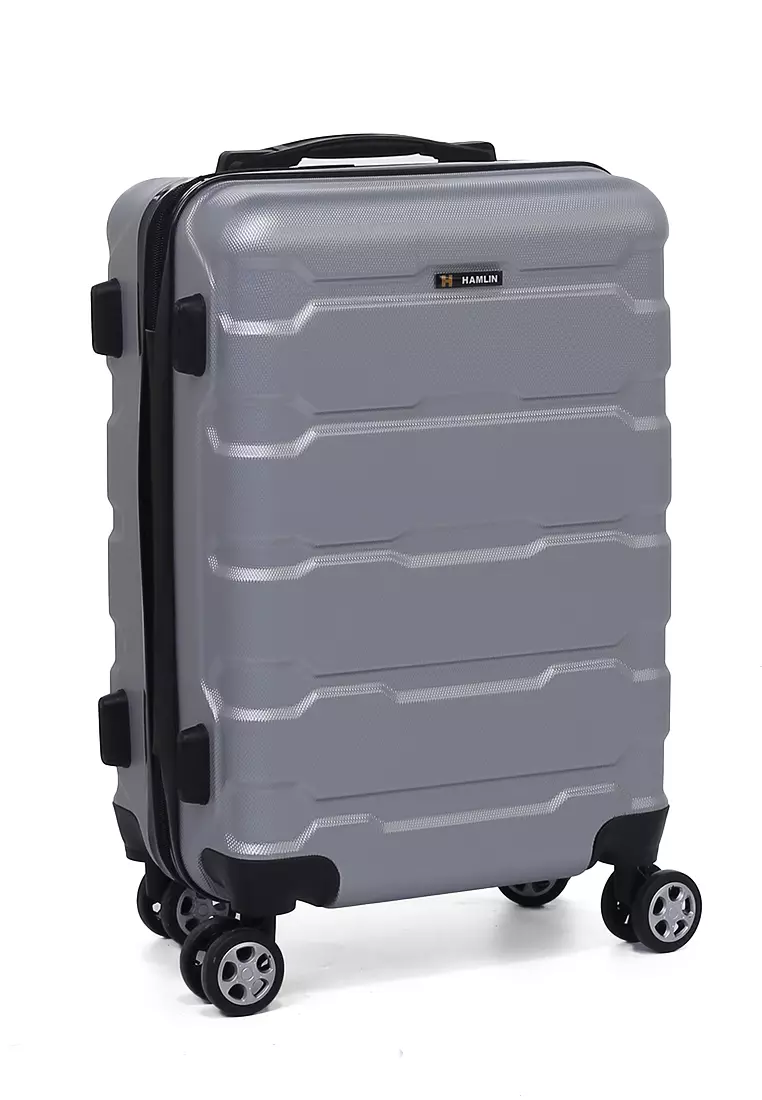 Carlton Koper Hardcase Unisex Size 20 Inch Tas Travel Combination Lock Large Compartment Material ABS+PVC Coated ORIGINAL - Gray