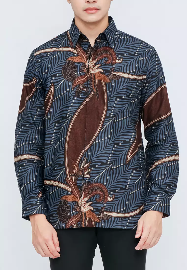 Hadinata Batik Pria Kemeja Panjang Damar Dahayu Daniar